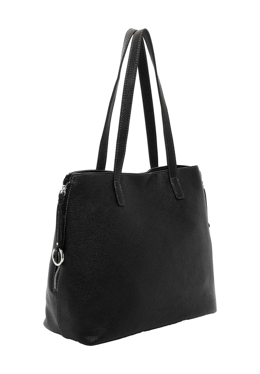 Shopper aus strukturiertem Kunstleder