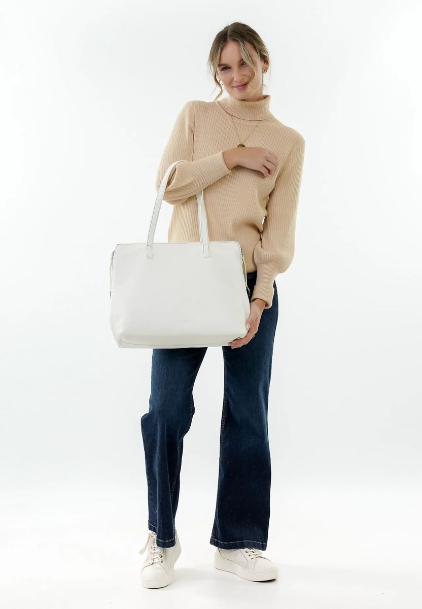 Minimalistischer Shopper in Lederoptik