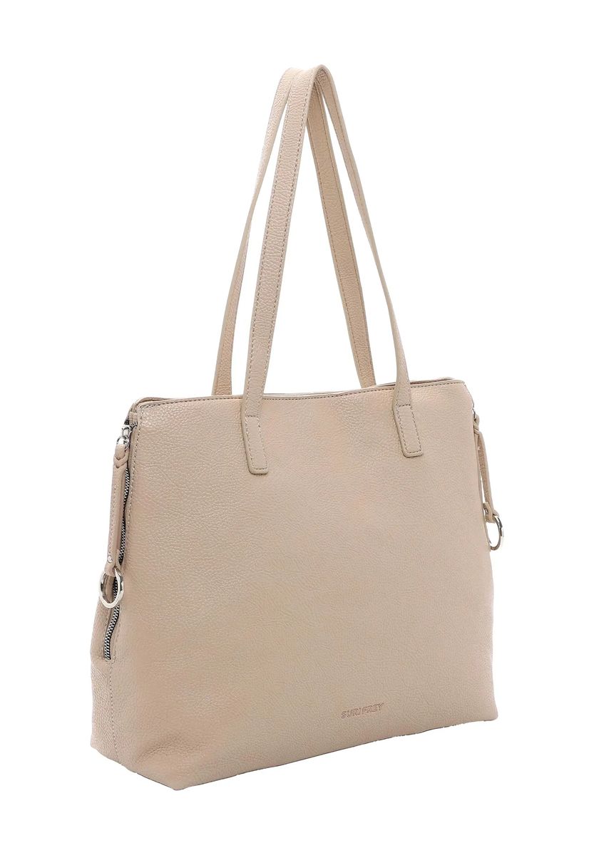 Strukturierte Shopper-Tasche aus Kunstleder