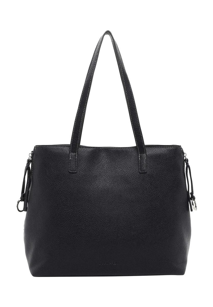 Shopper aus genarbtem Kunstleder