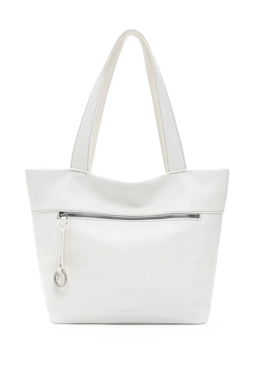 Minimalistischer Shopper in genarbter Lederoptik