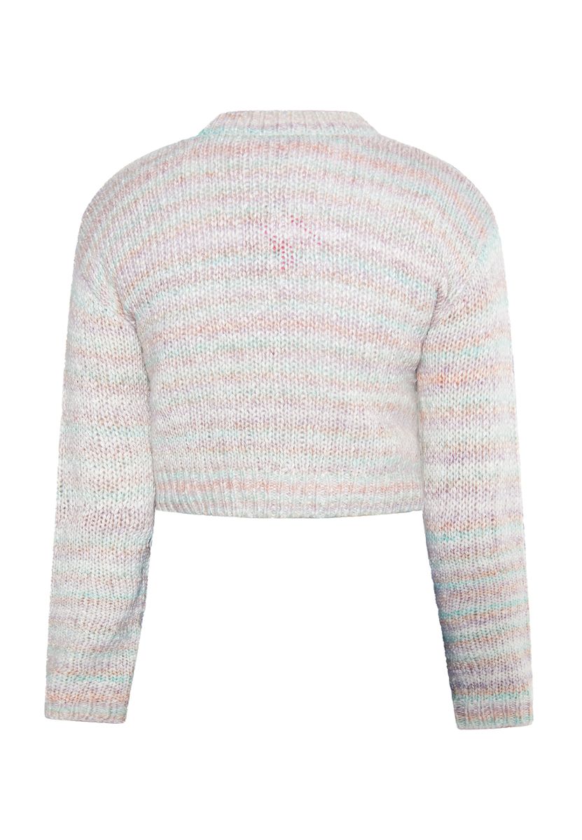 Pastellfarbener Regenbogen-Kurzpullover