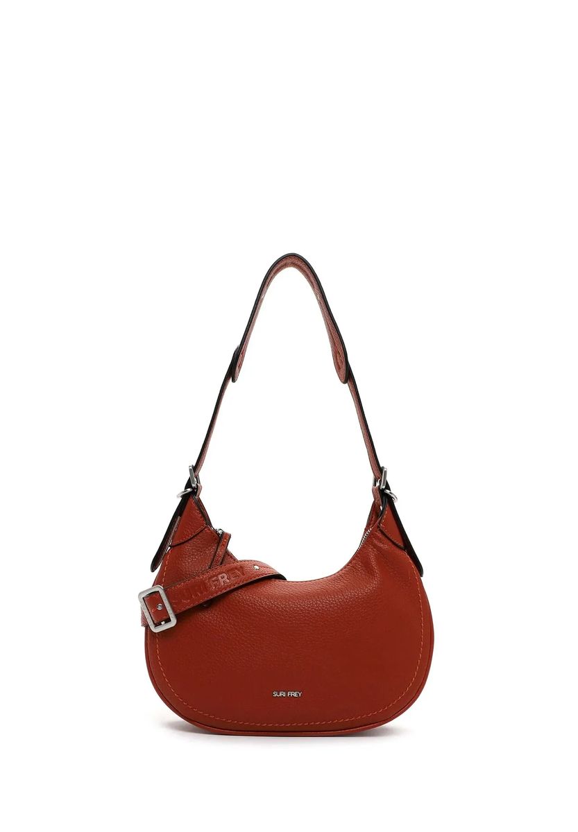 Strukturierte Halbmond-Schultertasche
