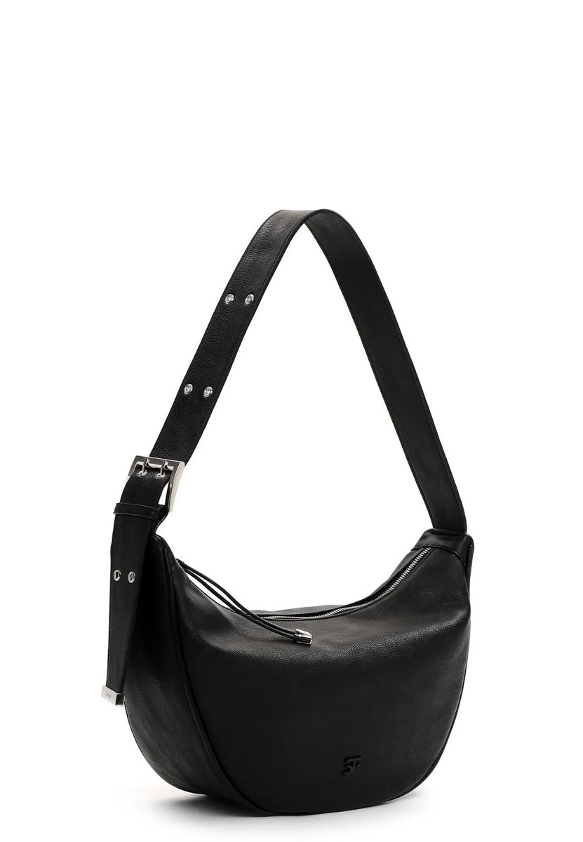 Minimalistische Beuteltasche in Lederoptik