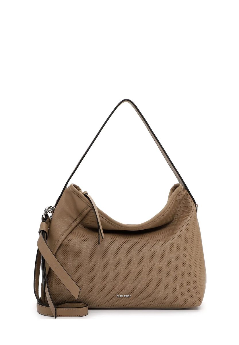Perforierte Hobo-Tasche aus Kunstleder