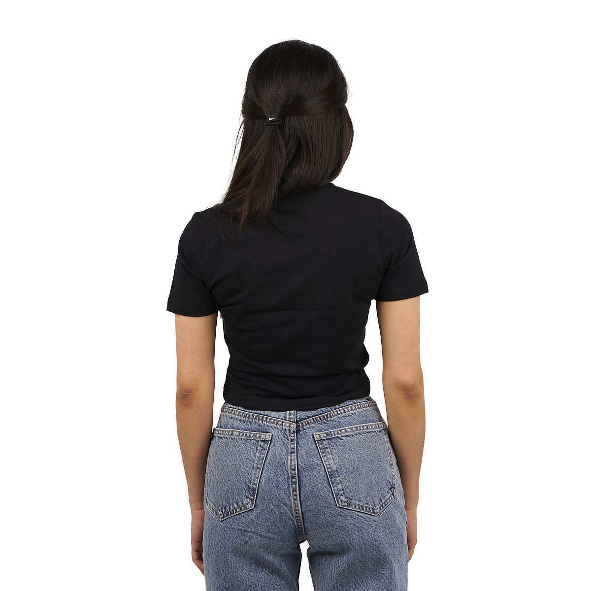 Kurzes Baumwoll-Logo-T-Shirt