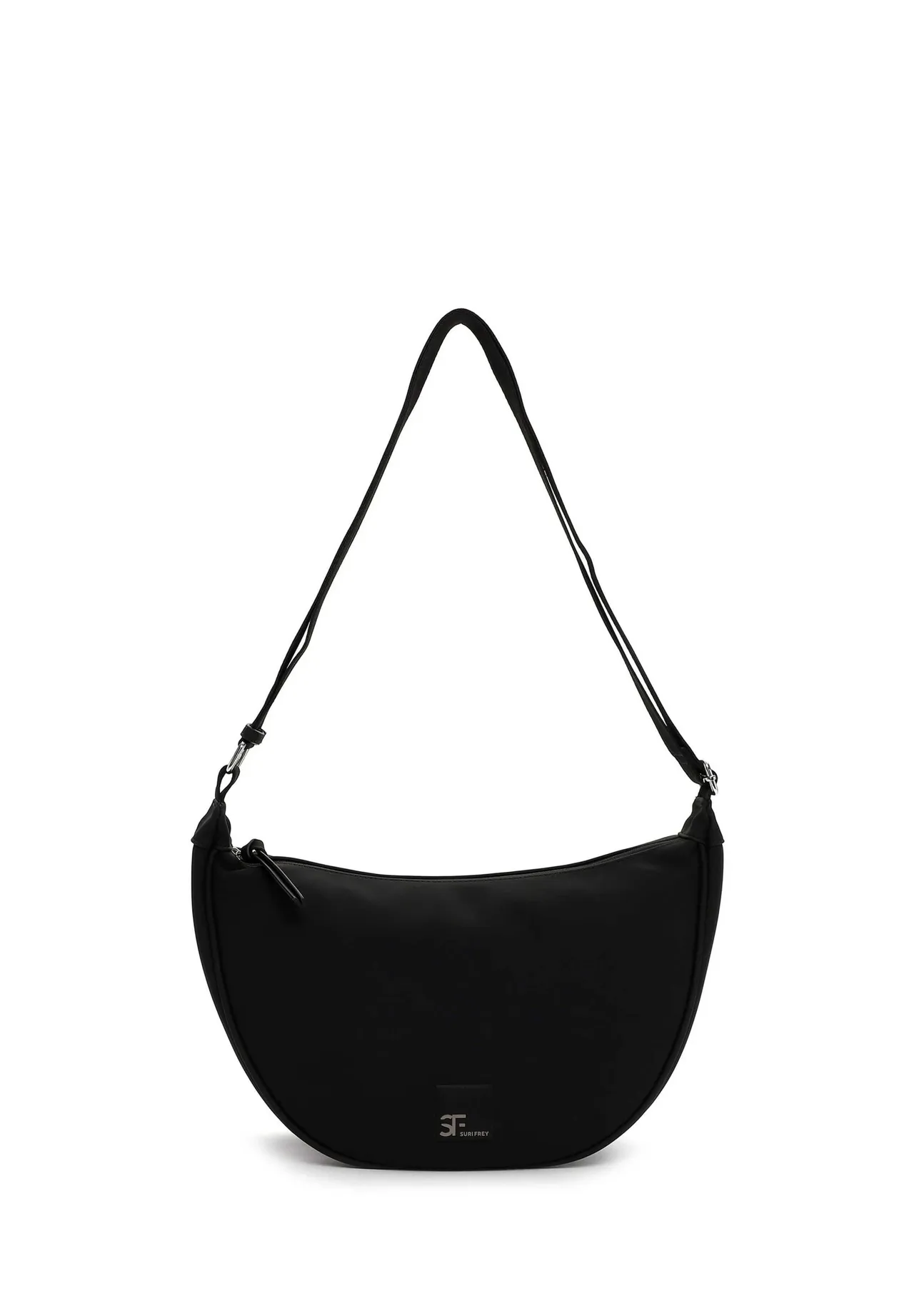 Minimalistische halbmondförmige Kunstleder-Schultertasche