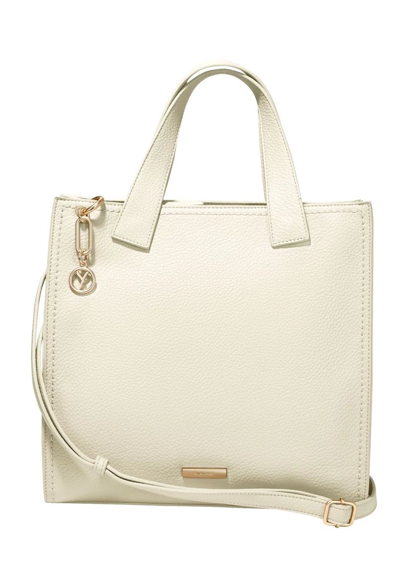 Quadratische Shopper-Tasche aus Kunstleder