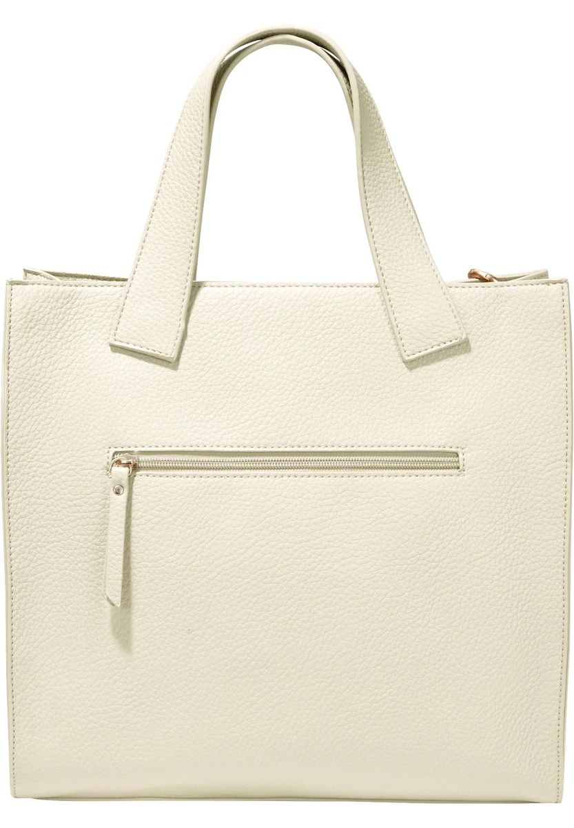 Quadratische Shopper-Tasche aus Kunstleder