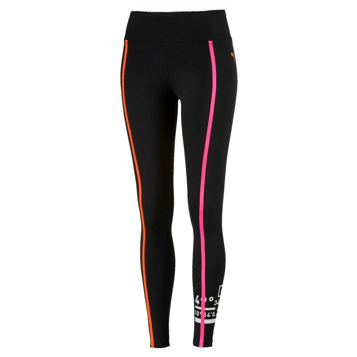 High-Waist Performance-Tights mit Streifen
