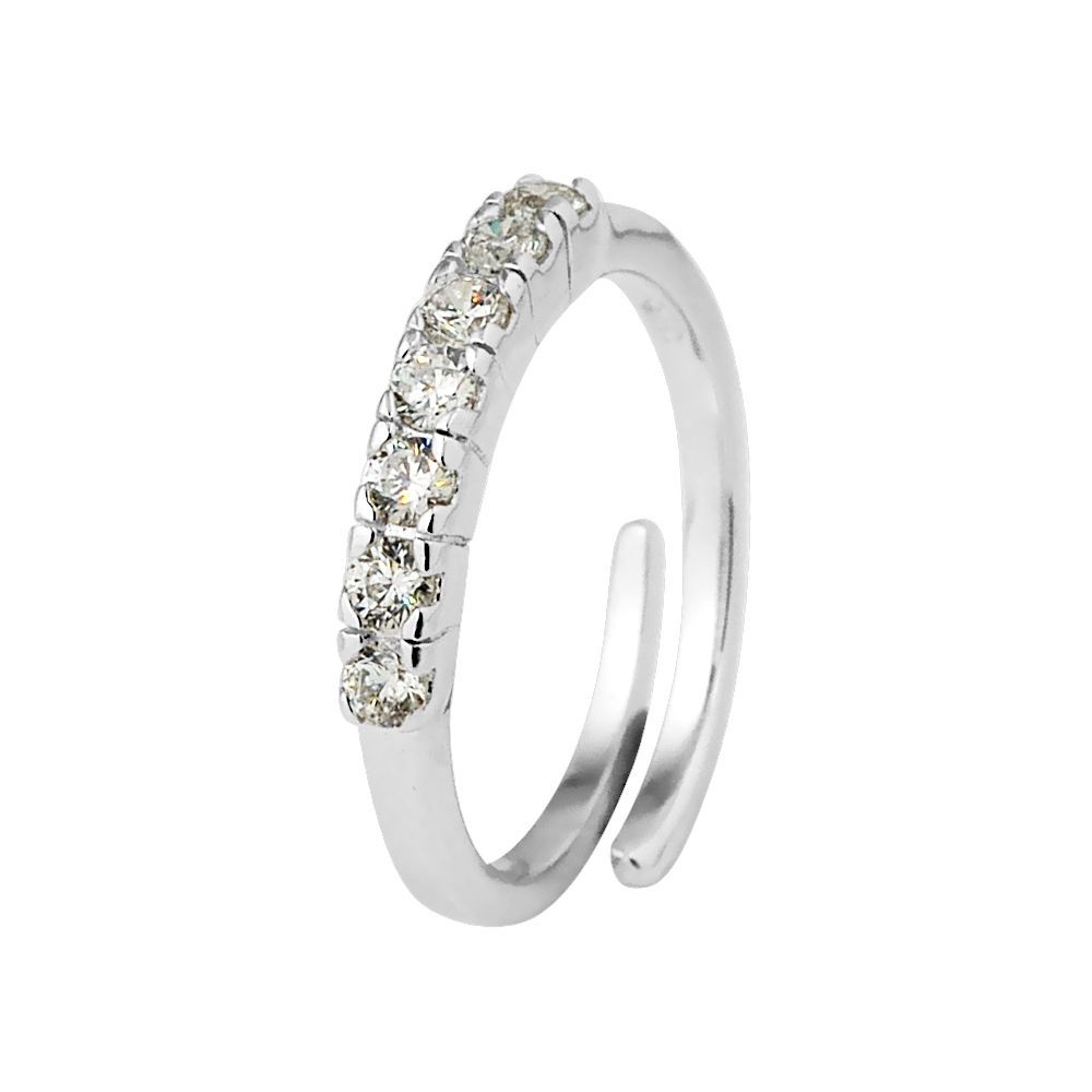 Halber Ewigkeitsring mit Zirkonia-Besatz