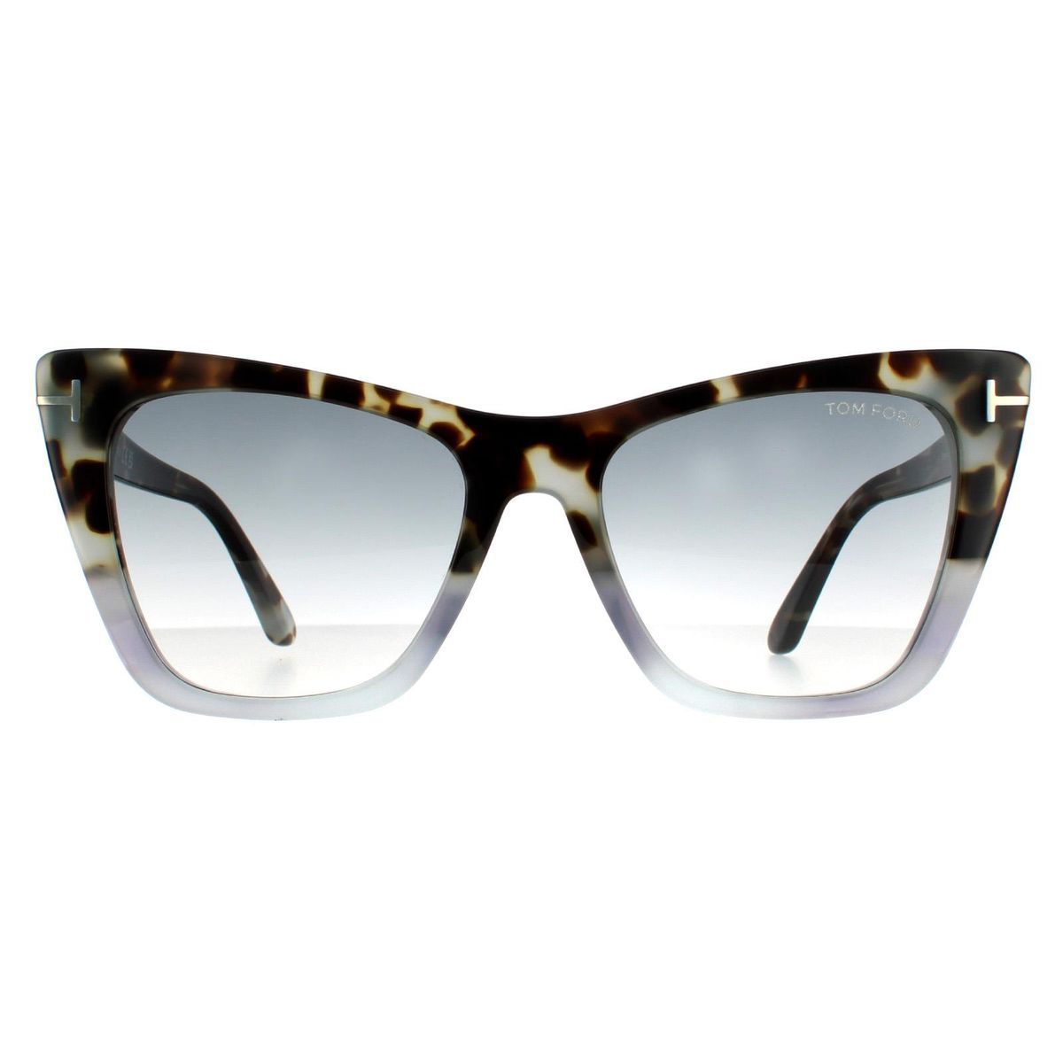 Markante Cat-Eye-Sonnenbrille mit Farbverlauf