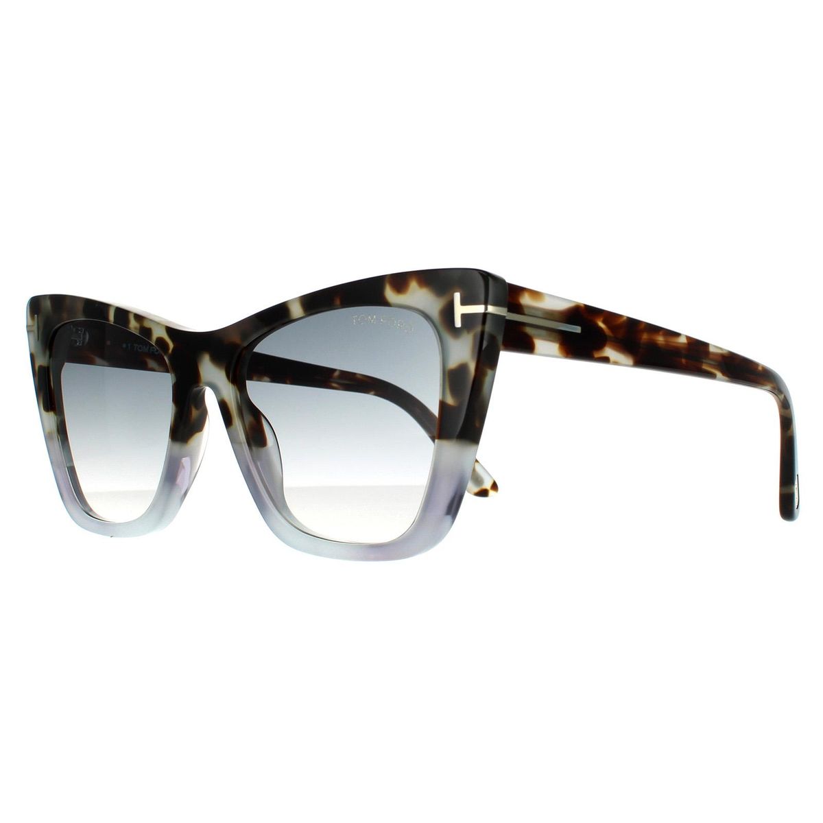 Markante Cat-Eye-Sonnenbrille mit Farbverlauf