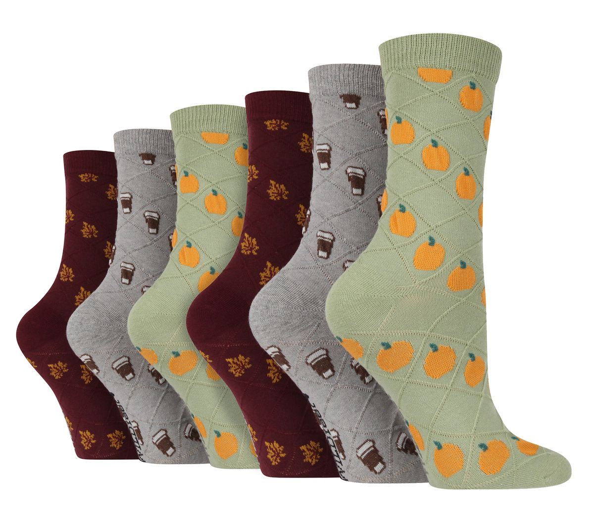 Herbst-Motiv Socken im Multipack