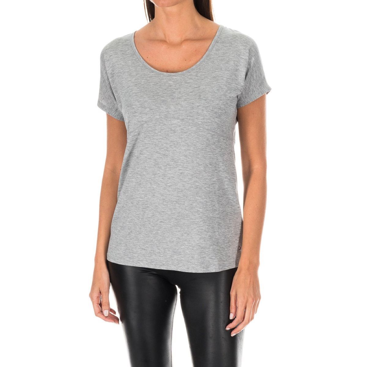 Weiches Lyocell-T-Shirt mit Rundhalsausschnitt