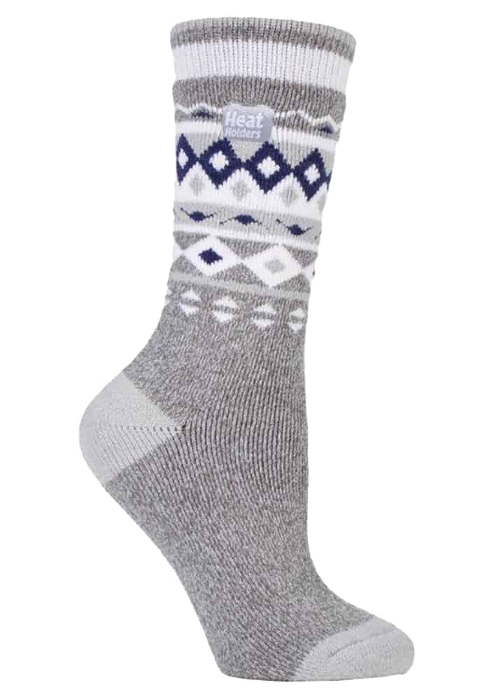 Thermosocken mit Fair-Isle-Muster