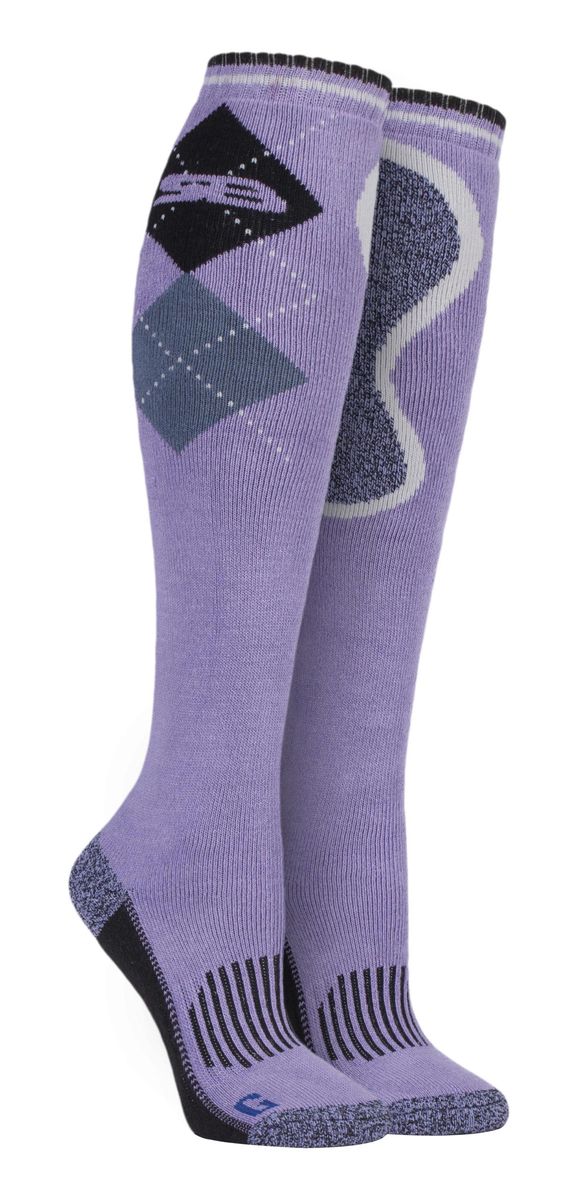 Kniehohe Argyle-Baumwoll-Stiefelsocken