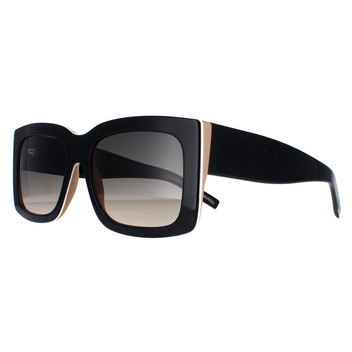 Markante rechteckige Sonnenbrille mit Farbverlauf