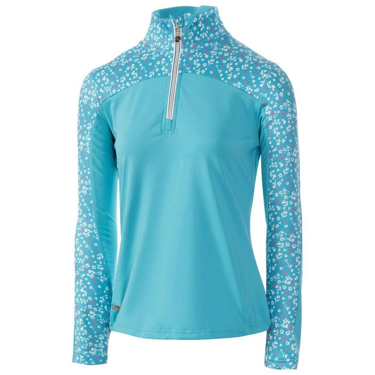 Sportliches Funktions-Oberteil mit Blumenmuster
