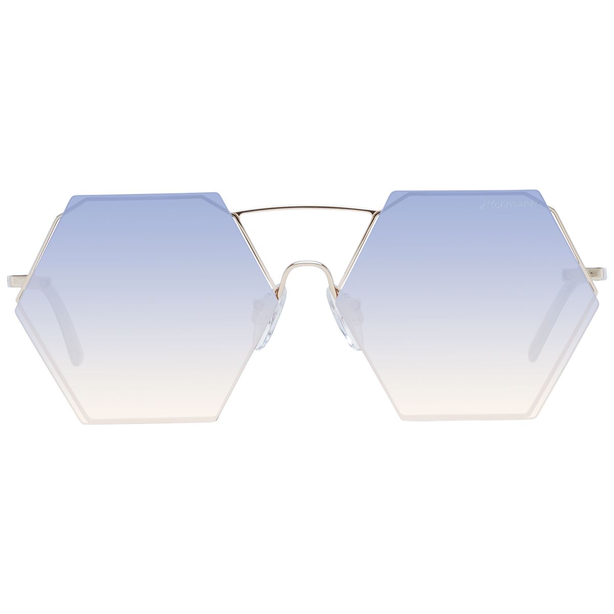 Sechseckige Sonnenbrille mit Farbverlauf