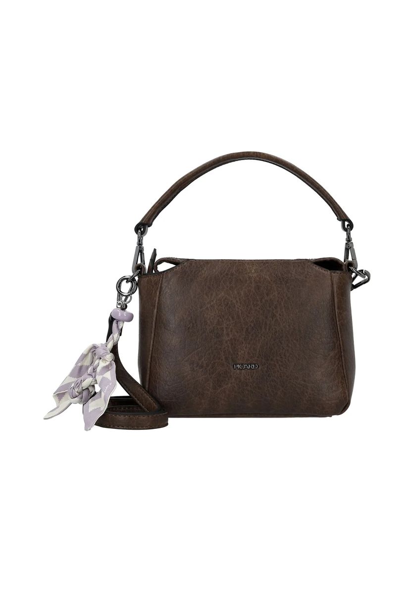 Strukturierte Schultertasche mit Tuch