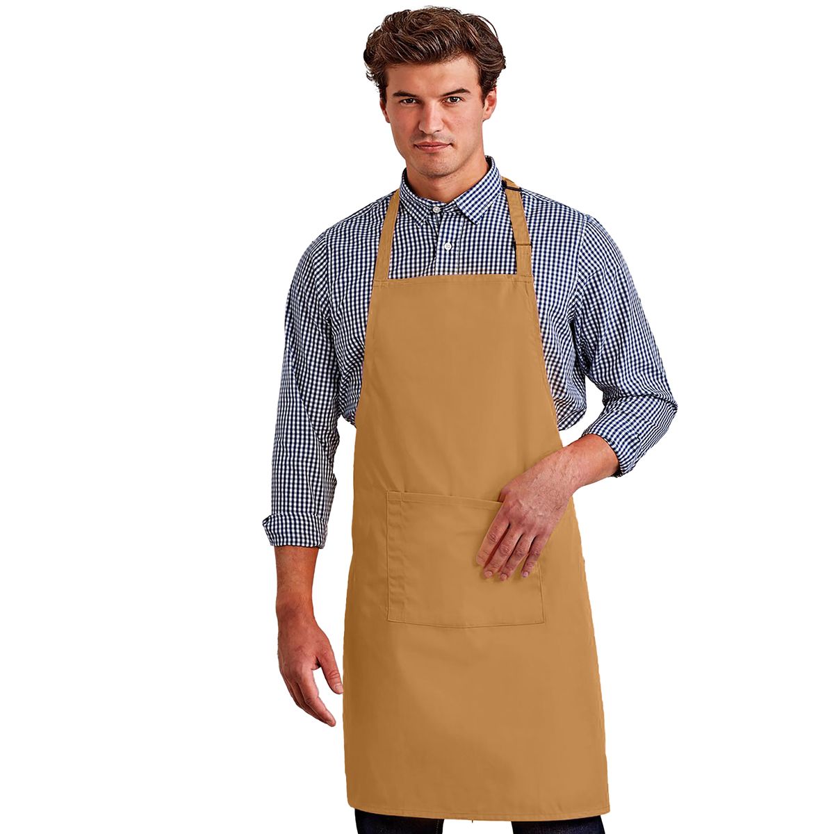 Klassische Latzschürze mit Tasche