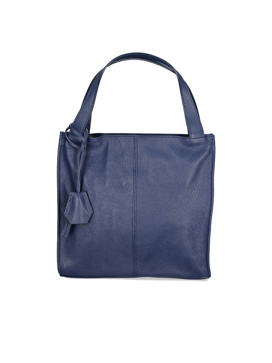 Minimalistische strukturierte Leder-Shopper