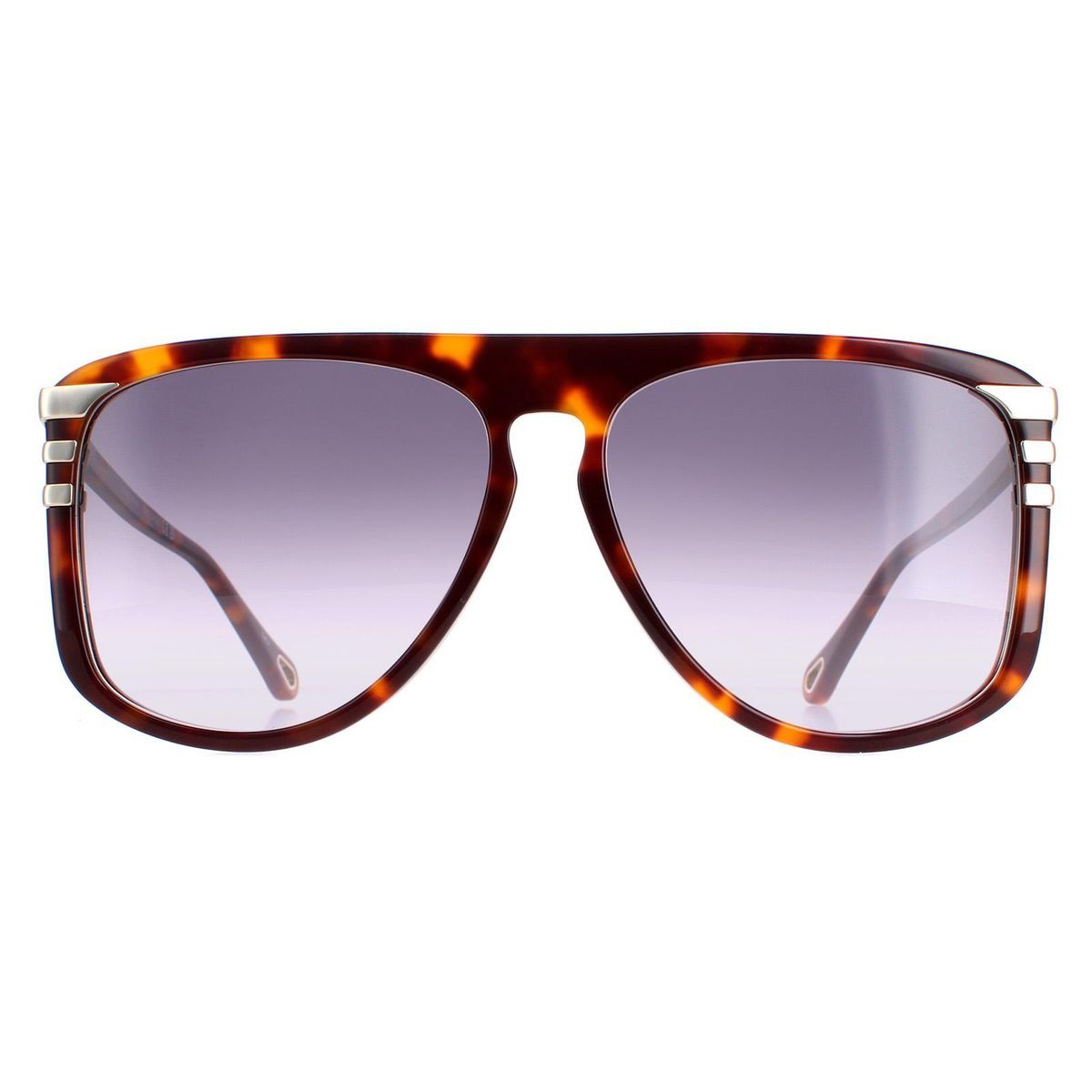 Oversized Fliegerbrille in Schildpatt-Optik