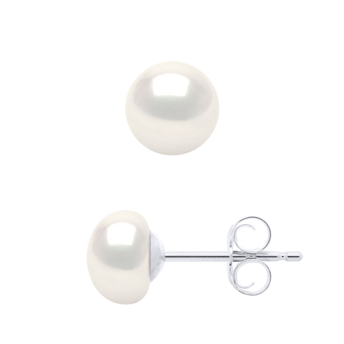 Klassische Süßwasser-Perlenstecker