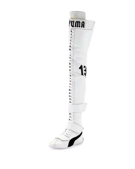 Thigh-High Schnür-Sneaker-Stiefel