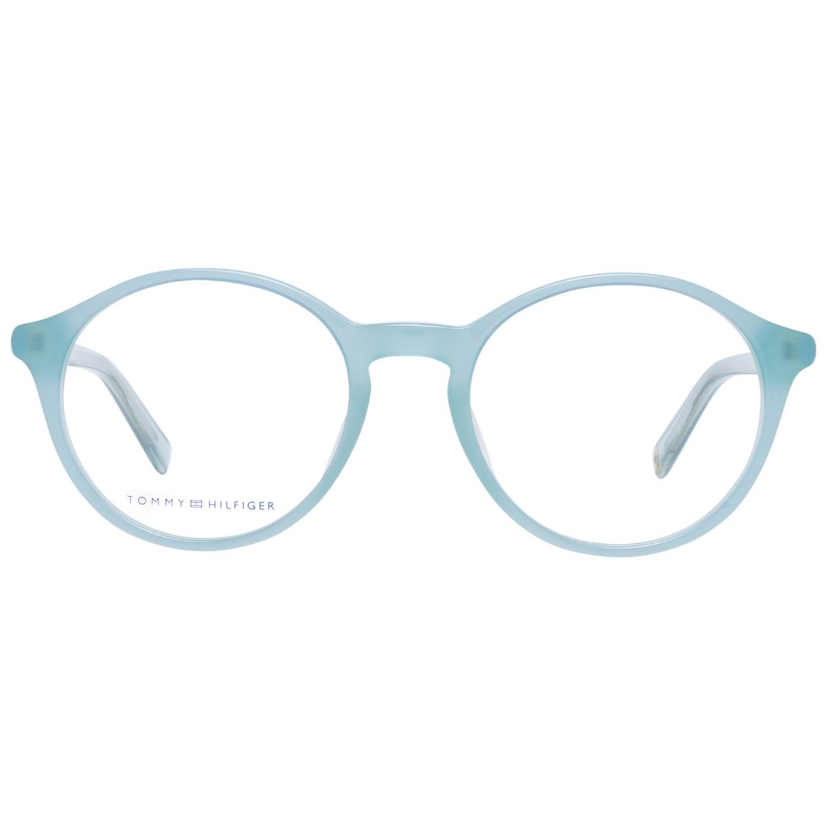 Moderne runde transparente Brille