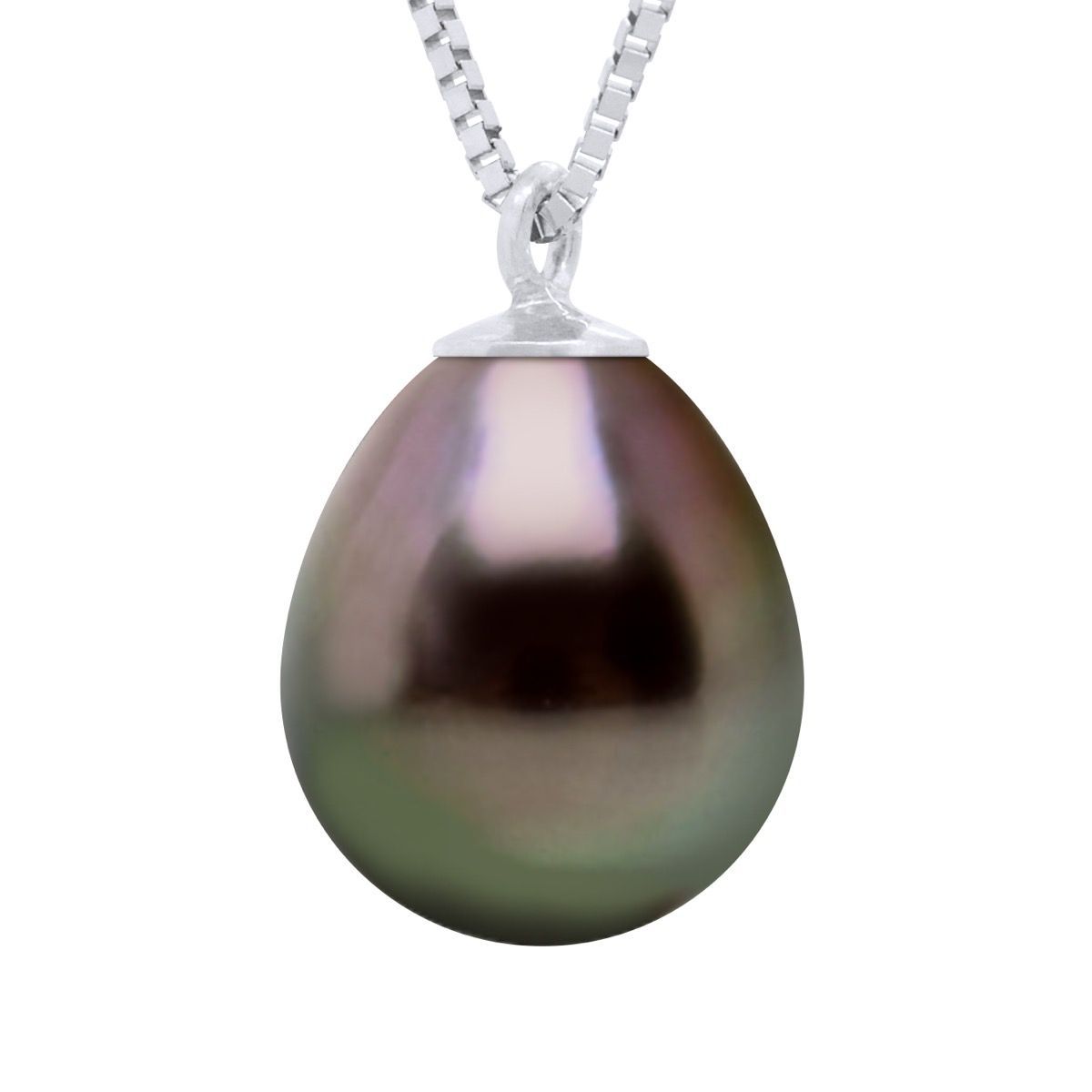 Halskette mit Tahiti-Perle in Tropfenform