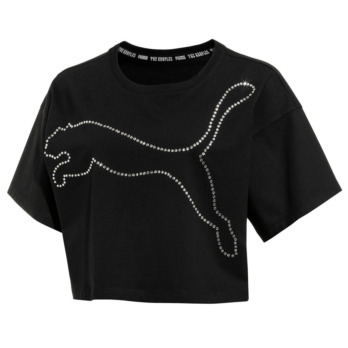 Verziertes Logo-Crop-T-Shirt