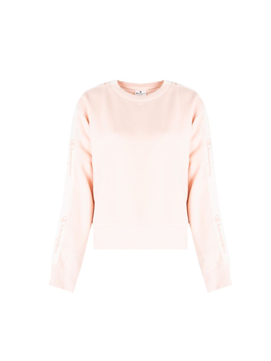 Minimalistisches Logo-Tape-Sweatshirt mit Rundhals