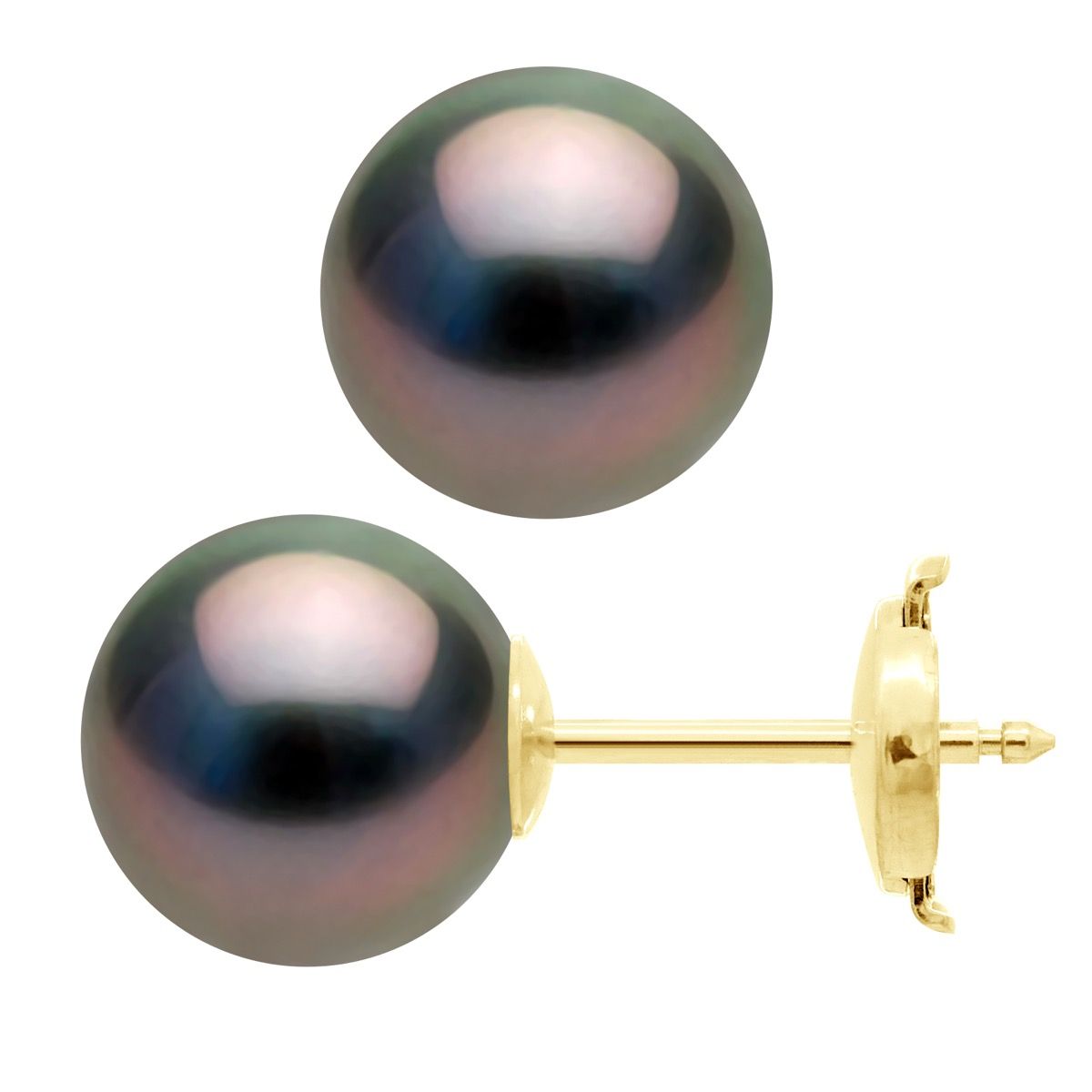 Elegante Ohrstecker mit Tahiti-Zuchtperlen