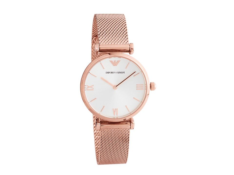Elegante Armbanduhr mit Mesh-Band