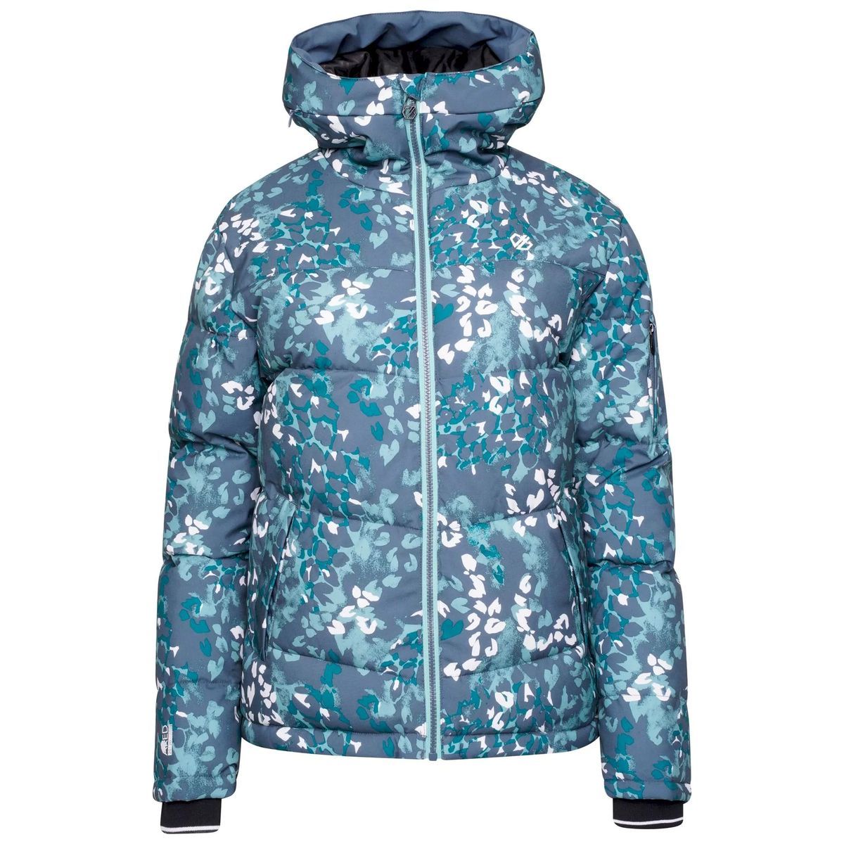 Isolierte Skijacke mit Tiermuster
