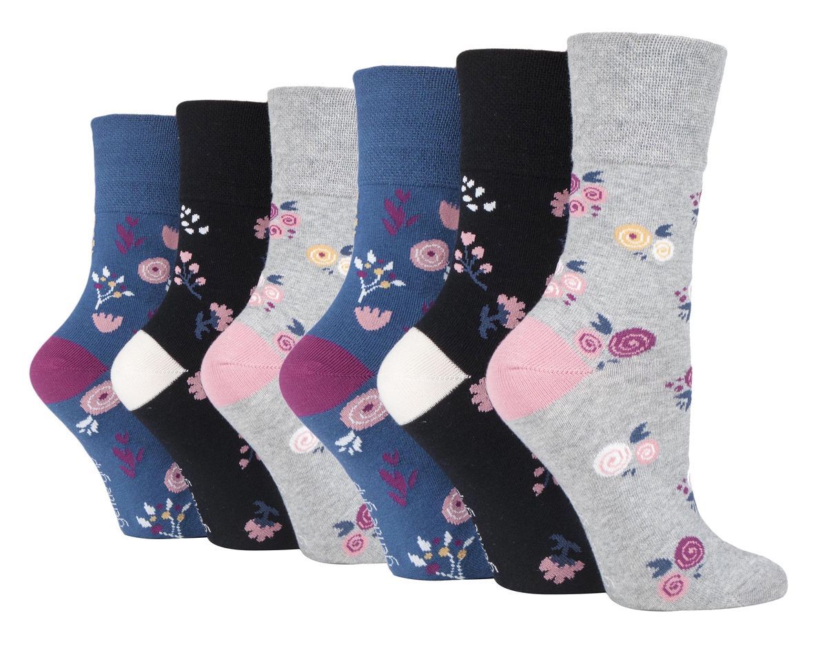 Nicht einschneidende Socken mit Blumenmuster