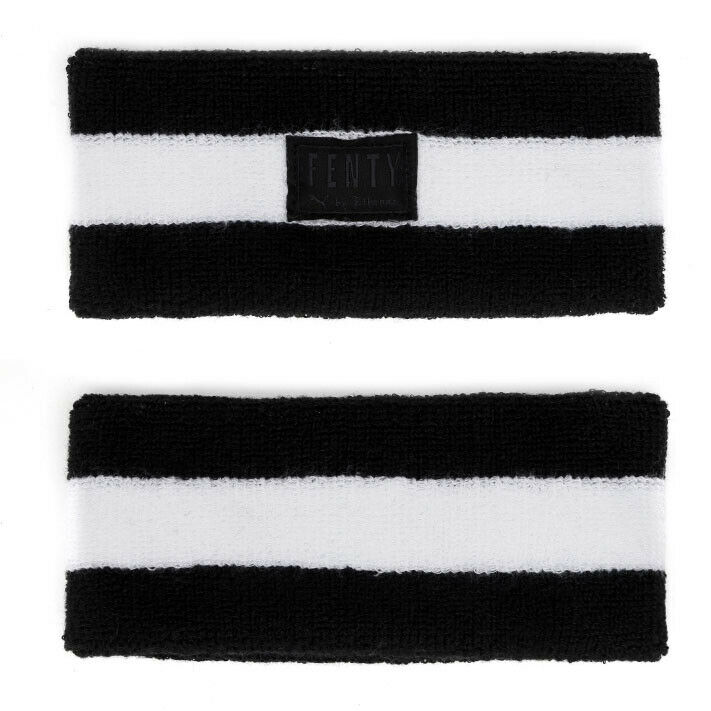 Gestreifter Choker aus Frottee-Baumwolle