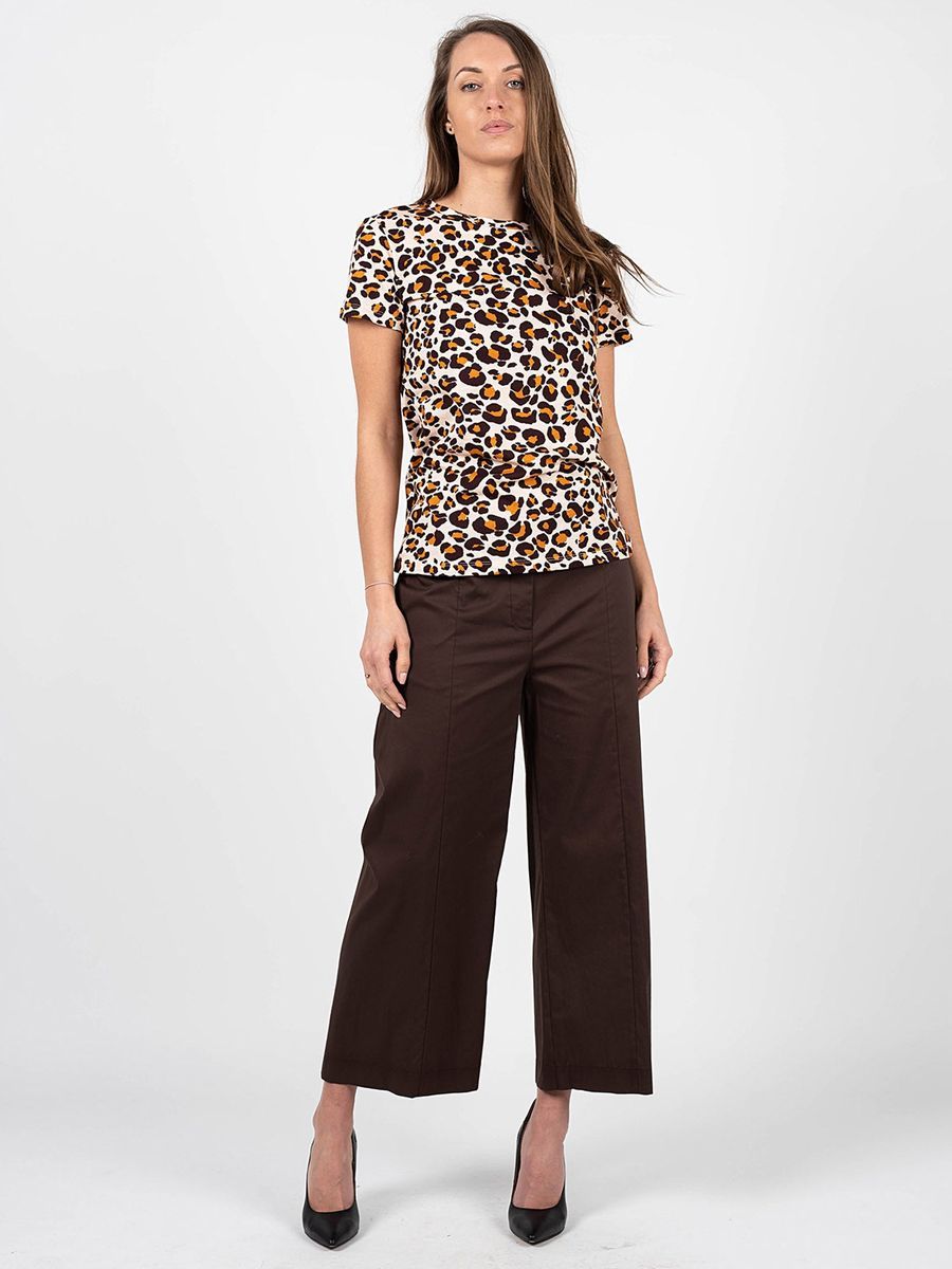 T-Shirt mit Leopardenmuster