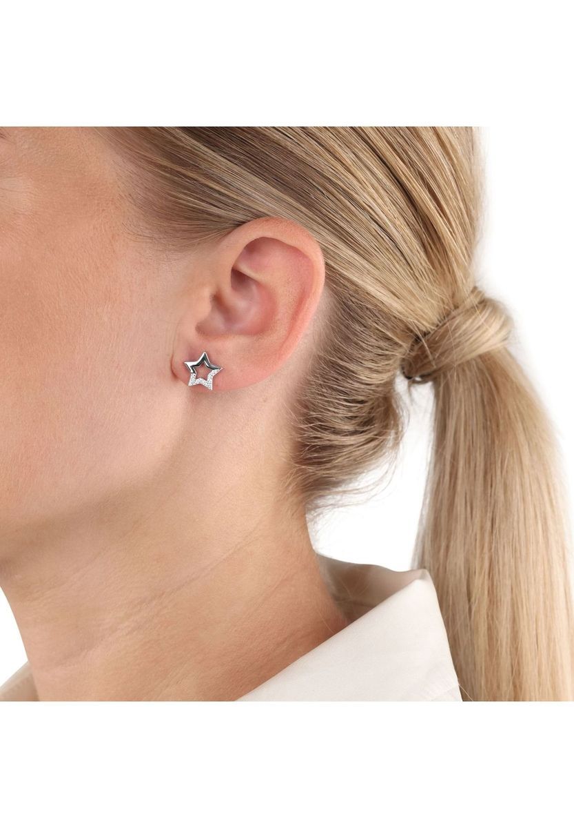 Funkelnde Ohrstecker in Sternform