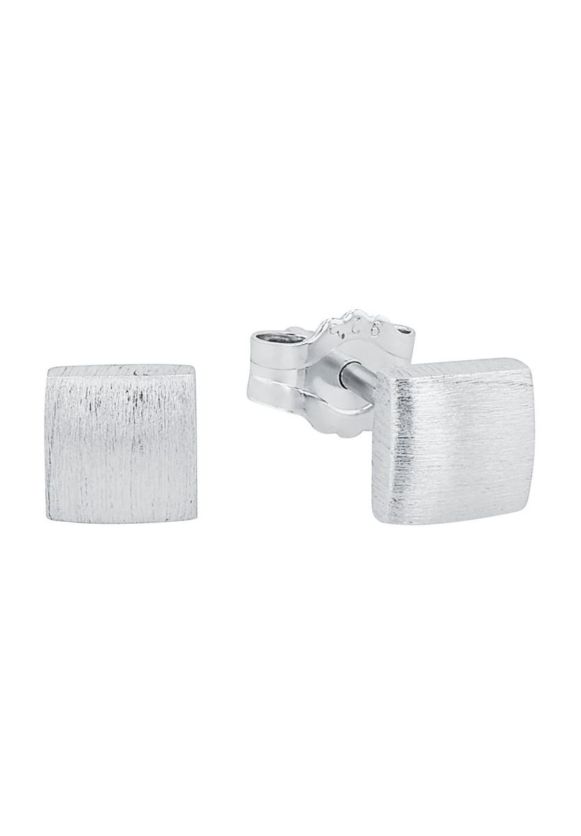 Minimalistische matte quadratische Ohrstecker