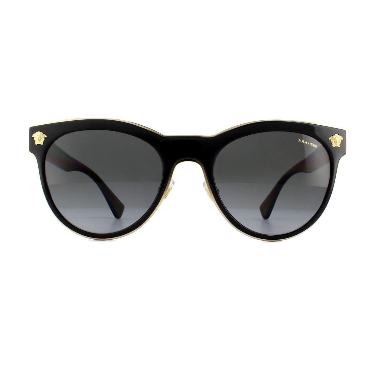 Markante Cat-Eye-Fassung mit Medusa-Akzenten