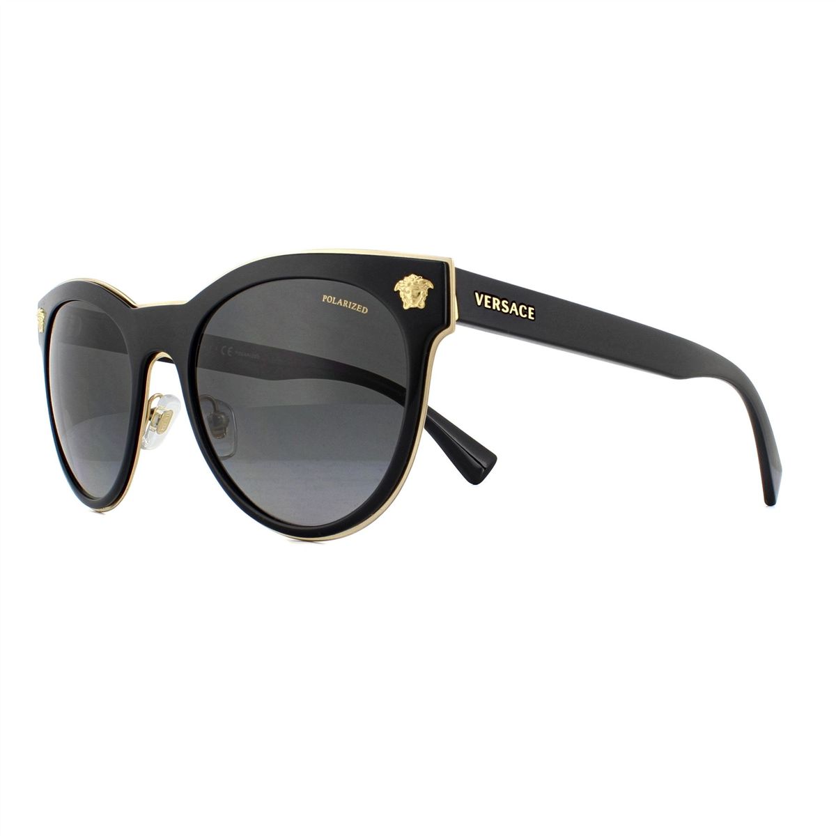 Markante Cat-Eye-Fassung mit Medusa-Akzenten