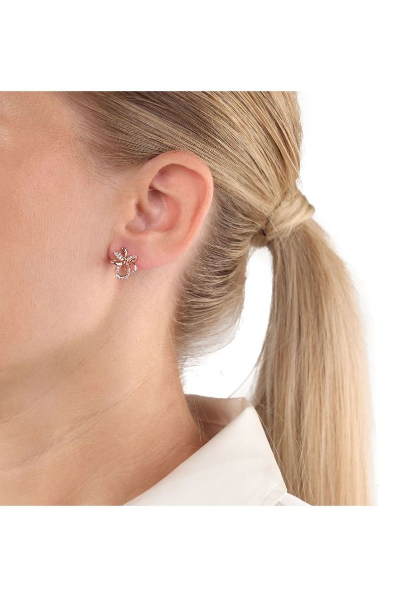 Funkelnde Kleeblatt-Ohrstecker