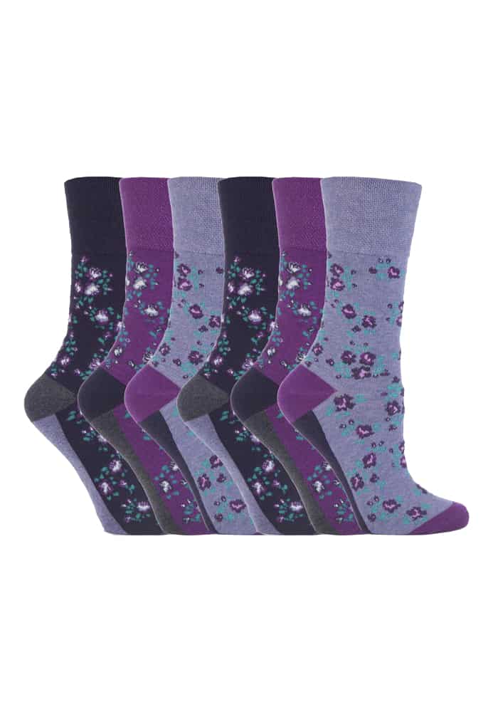 Nicht einschneidende Socken mit Blumenmuster