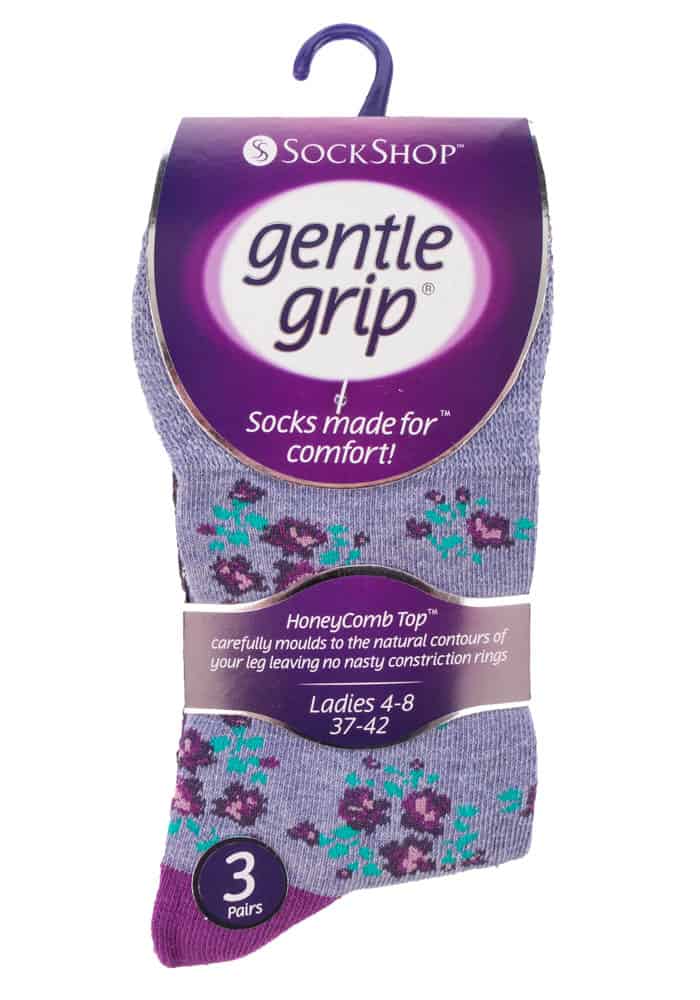 Nicht einschneidende Socken mit Blumenmuster