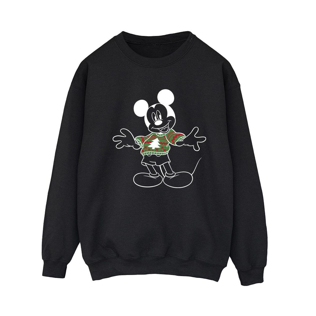 Mickey Mouse Weihnachts-Grafik-Sweatshirt