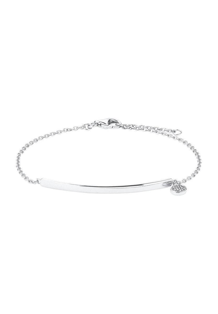 Filigranes Silberarmband mit Barren und Anhänger