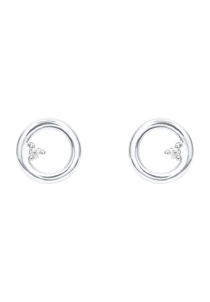 Elegante offene Kreis-Ohrstecker